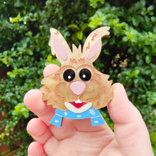 Load image into Gallery viewer, PRE- ORDER Bean bunny brooch