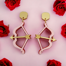 Load image into Gallery viewer, The Archer earrings - pink and red