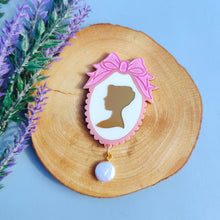 Load image into Gallery viewer, 'Diamond of the First Water' brooch - pink
