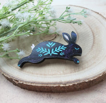 Load image into Gallery viewer, Winter Folk Bunny brooch