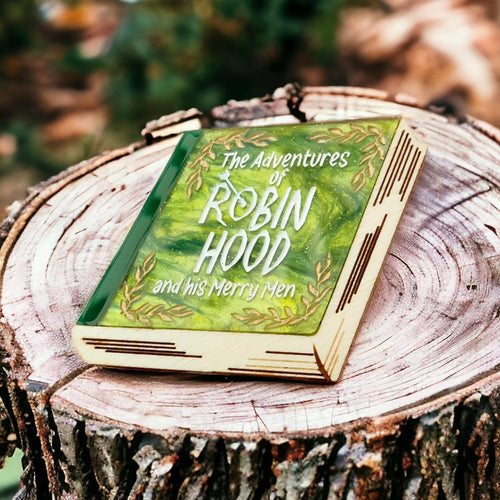 Robin Hood book brooch