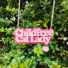 Load image into Gallery viewer, Childless/Childfree Cat or Dog Lady necklace