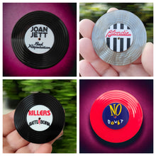 Load image into Gallery viewer, Vinyl record brooch - customised option