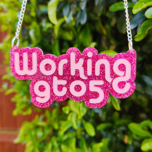 Working 9 to 5 necklace