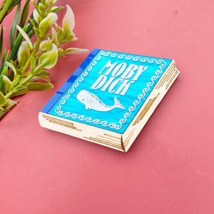 Moby Dick book brooch