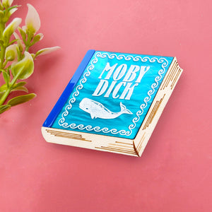 Moby Dick book brooch