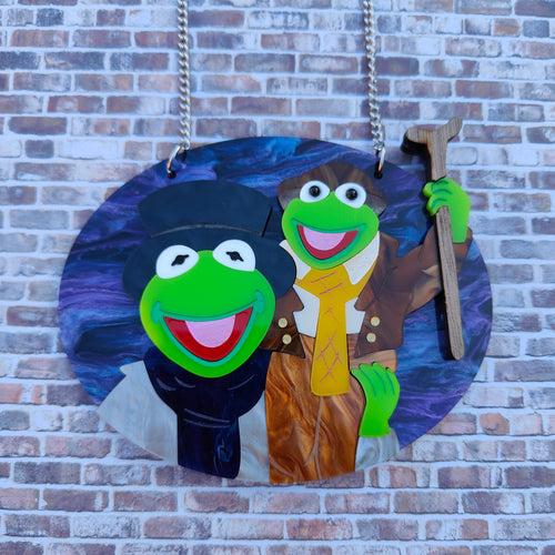 PRE- ORDER Bob Cratchit and Tiny Tim necklace