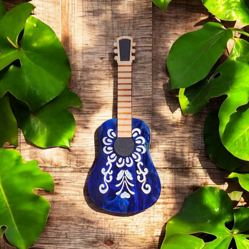 Folk Guitar brooch