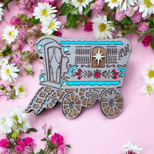 The Fortune Tellers Caravan brooch