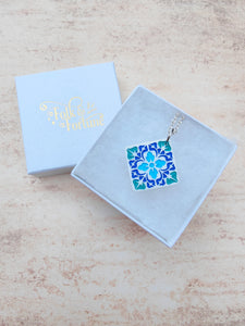 Mediterranean tile pendant