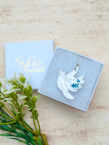 Luna the Dove pendant