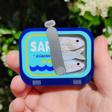 Load image into Gallery viewer, Sardines Tin brooch