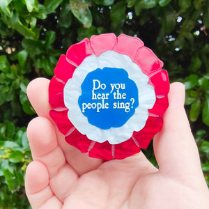 Vive la Révolution brooch