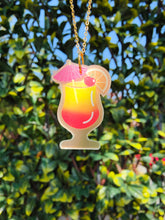 Load image into Gallery viewer, PRE ORDER Tequila Sunrise Cocktail earrings or necklace