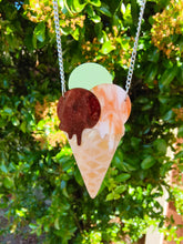 Load image into Gallery viewer, Customisable Ice Cream necklace or brooch