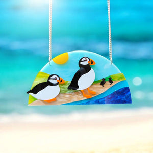 Statement Puffin Island necklace