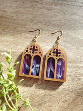 Load image into Gallery viewer, Cathedral Stained Glass Arch earrings
