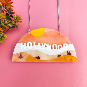 Hollywood Sign necklace