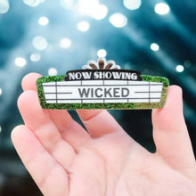 Load image into Gallery viewer, Customisable Cinema Sign brooch or necklace