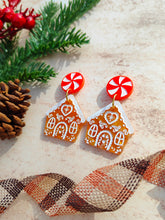Load image into Gallery viewer, Gingerbread House earrings