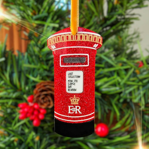 Classic British Postbox Christmas decoration