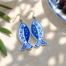 Load image into Gallery viewer, PRE ORDER Mediterranean Fish earrings / necklace