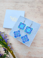 Load image into Gallery viewer, Mediterranean tile earrings