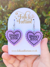 Load image into Gallery viewer, Spooky Bitch earrings
