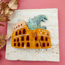 Load image into Gallery viewer, Mighty Godzilla brooch