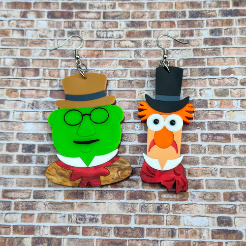 Bunsen and Beaker mismatch earrings