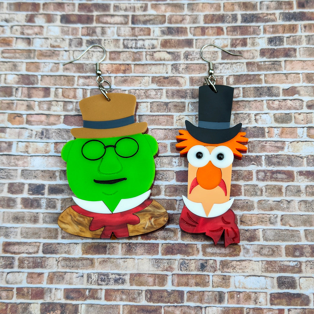Bunsen and Beaker mismatch earrings