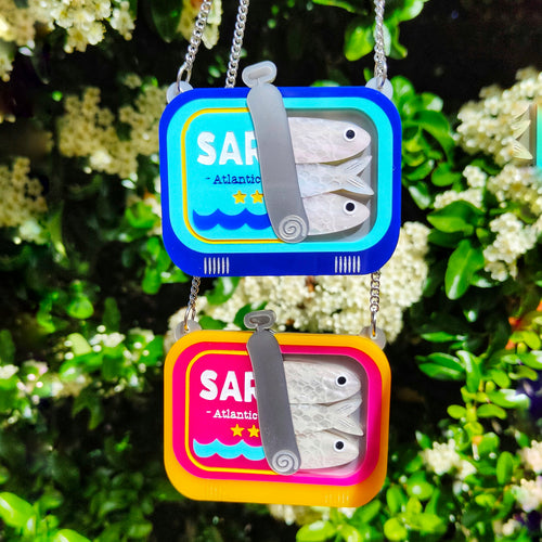 Sardines Tin necklace