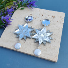 Load image into Gallery viewer, North Star earrings - Silver