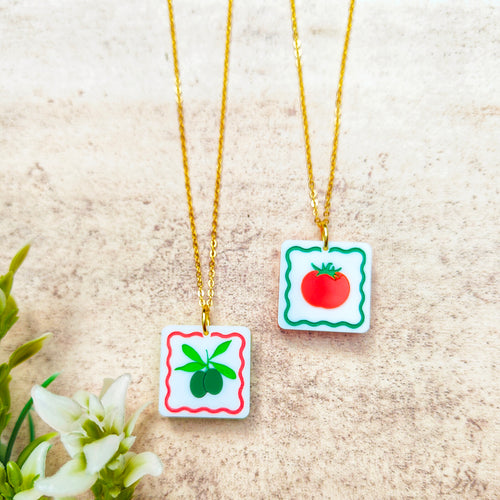 Tomato/Olive pendant