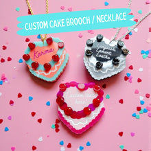 Load image into Gallery viewer, CUSTOMISABLE Party cake necklace or brooch
