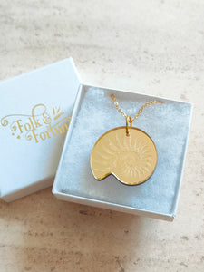 Nautilus Shell pendant