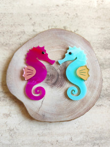 Seahorse brooches