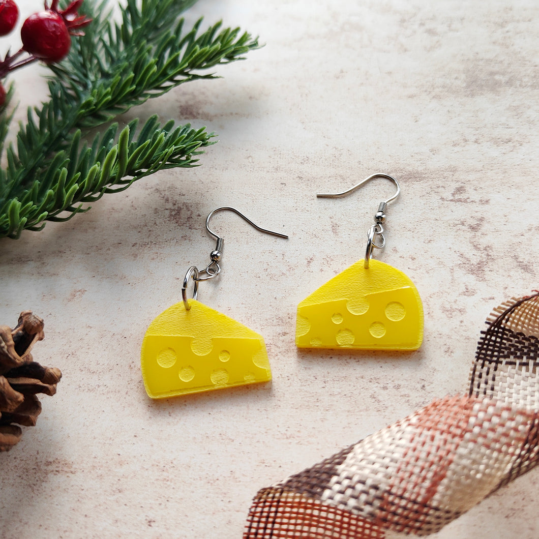 Cheese earrings