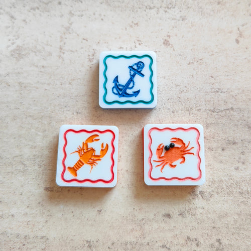 Mini Individual Seaside brooches