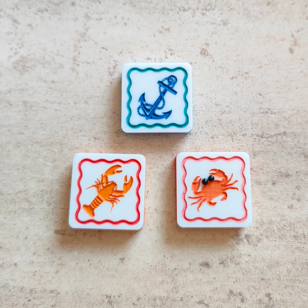 Mini Individual Seaside brooches