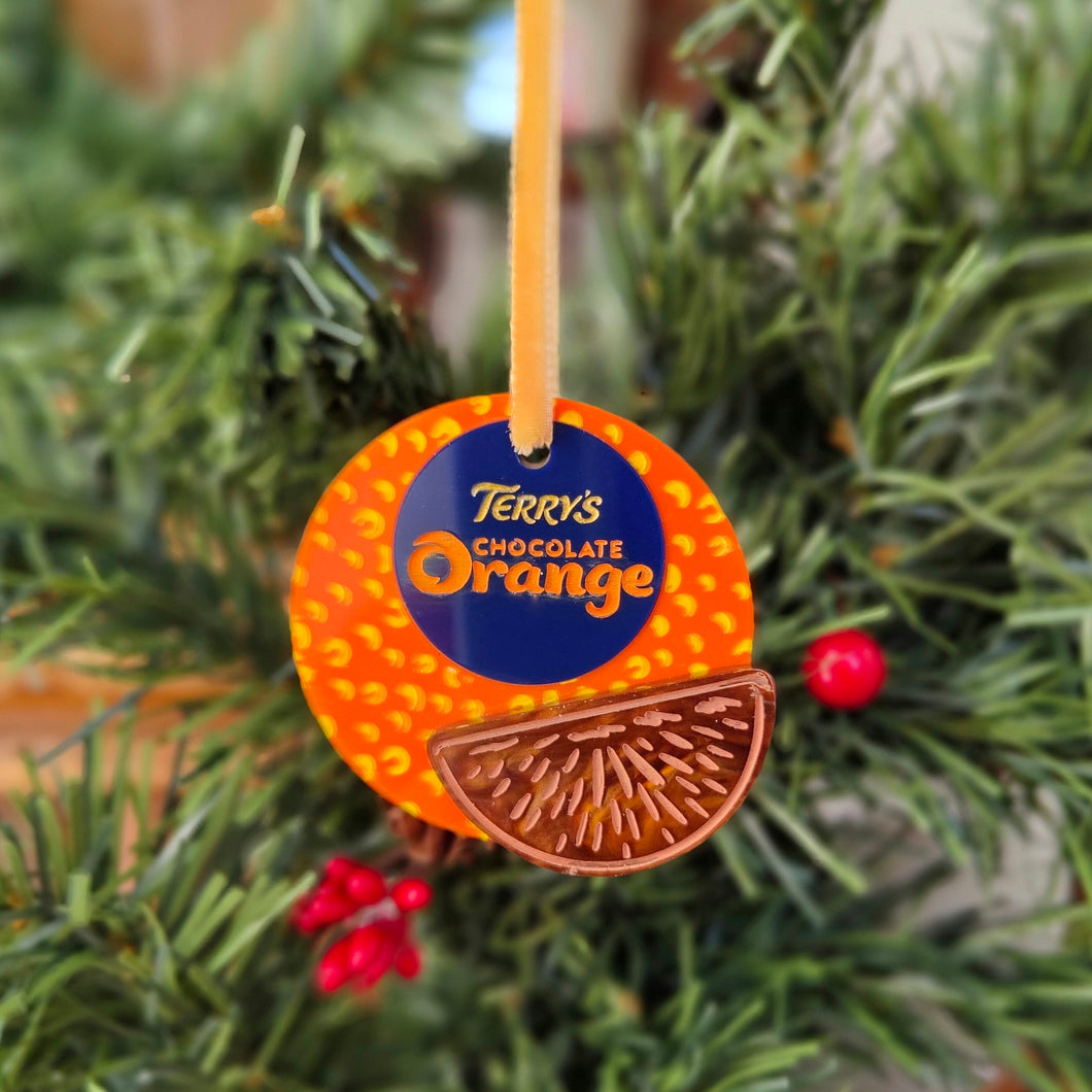Chocolate Orange Christmas decoration
