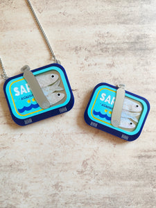 Sardines Tin necklace