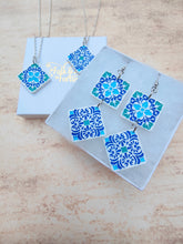 Load image into Gallery viewer, Mediterranean tile pendant