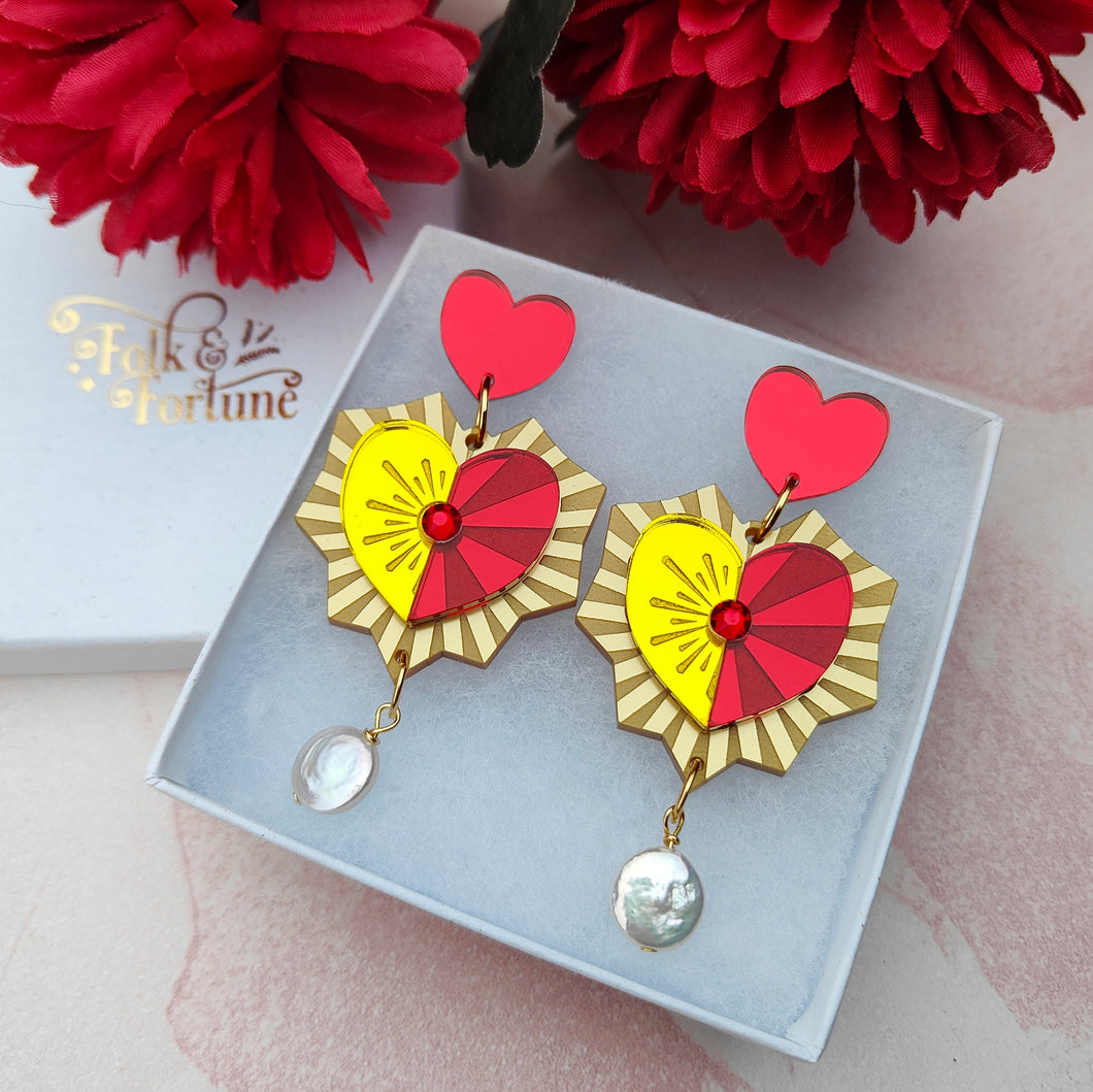 Sacred Heart earrings