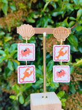 Load image into Gallery viewer, Seaside tile earrings