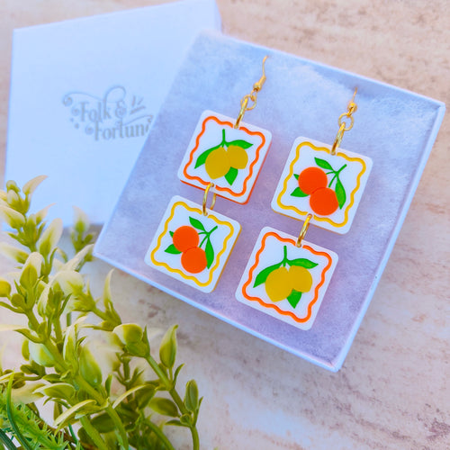 Citrus Fruits earrings