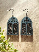 Load image into Gallery viewer, Cathedral Stained Glass Arch earrings