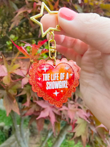 The Life of a Showgirl keyring