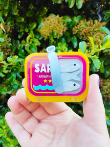Sardines Tin brooch