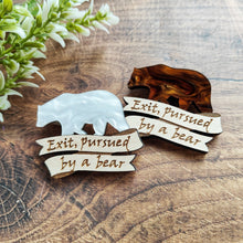 Load image into Gallery viewer, 'Exit, pursued by a bear' - A Winters Tale brooch